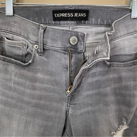 Express Performance Stretch Mid Rise Jean Legging - Picture 6 of 11